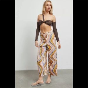 Urban Outfitters Olympia Retro Silk Pants